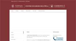Desktop Screenshot of centrosclerosimultipla.com