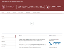 Tablet Screenshot of centrosclerosimultipla.com